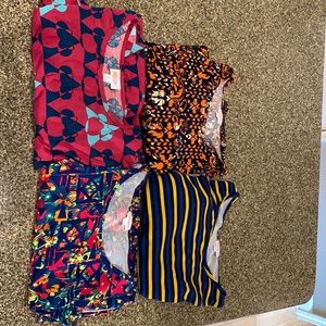 Lot of Four LuLaRoe Irma Tops XL